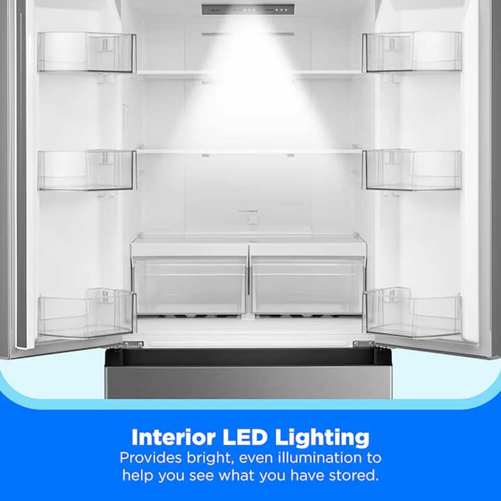 Midea MRF18B4AST 18 Cf French Door 30 Wide Non-dispense