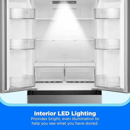 Midea MRF18B4AST 18 Cf French Door 30 Wide Non-dispense