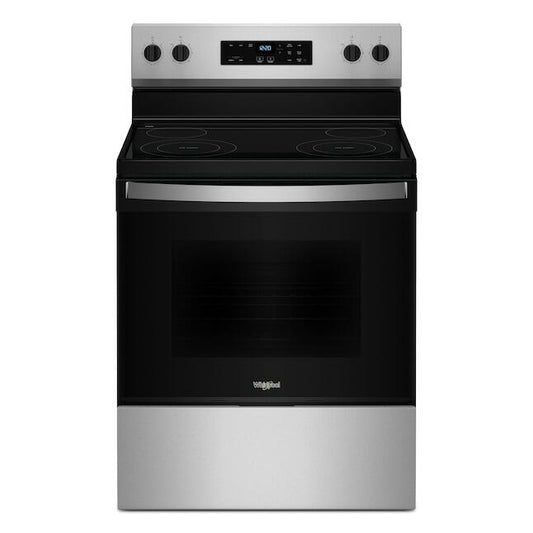 Flexible Electric Range by Whirlpool: 5.3 Cu. Ft. Freestanding with Stainless Steel Cooktop