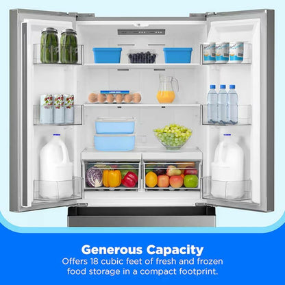 Midea MRF18B4AST 18 Cf French Door 30 Wide Non-dispense